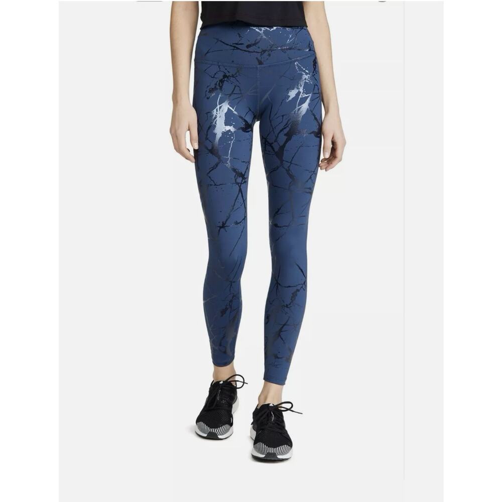 Beyond Yoga Lost Your Marbles High Waisted 7/8 Length Blue Leggings Size Small - Picture 2 of 13